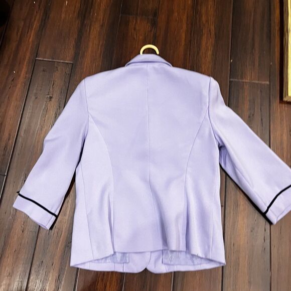 PLAZA SOUTH 2 PC Skirt Suit Set Women's Sz 10 Lined Purple Office/Church - Picture 3 of 10